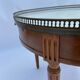 Table bouillote 1950 marble foot with louis xvi style gallery