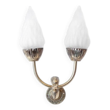 vintage duck brass wall light, brass torch light, flame globe, lighting, decoration