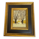 Oil on canvas signed “The two chestnut trees”