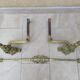 19th bronze chenets