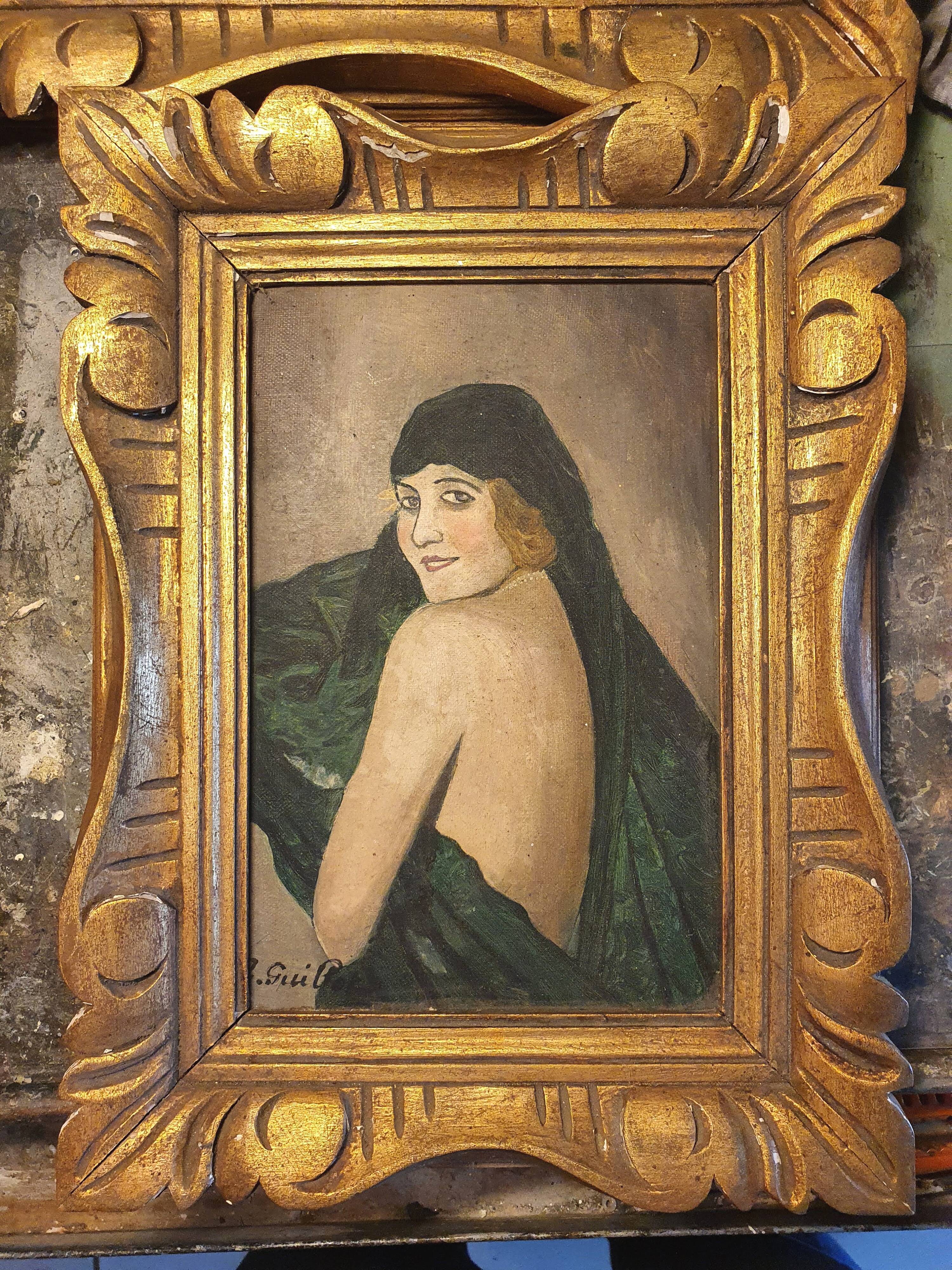 Oil on canvas by Gabrielle Guillot De Raffaillac