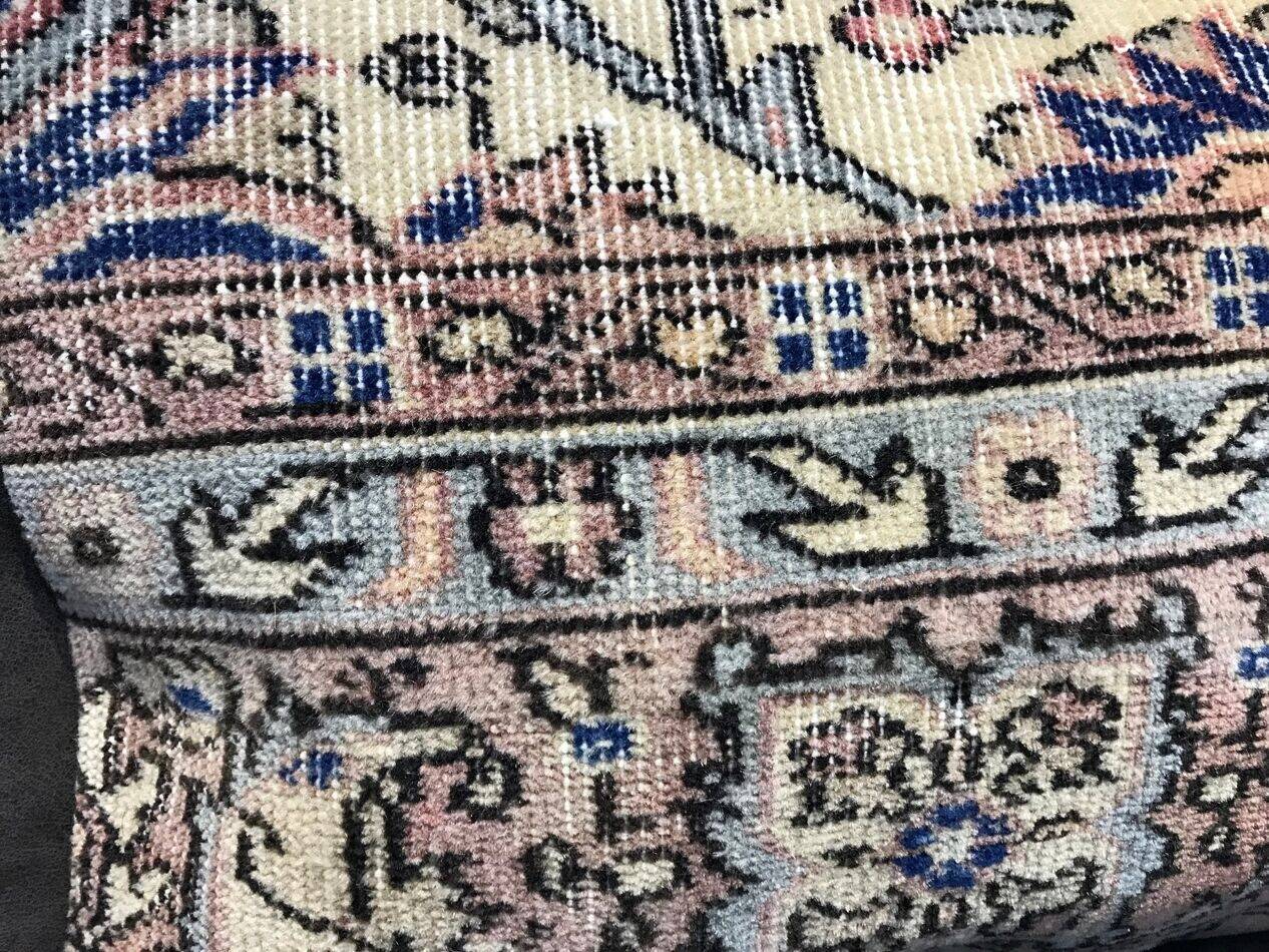 Housse de coussin neutre à motif floral 40x60cm