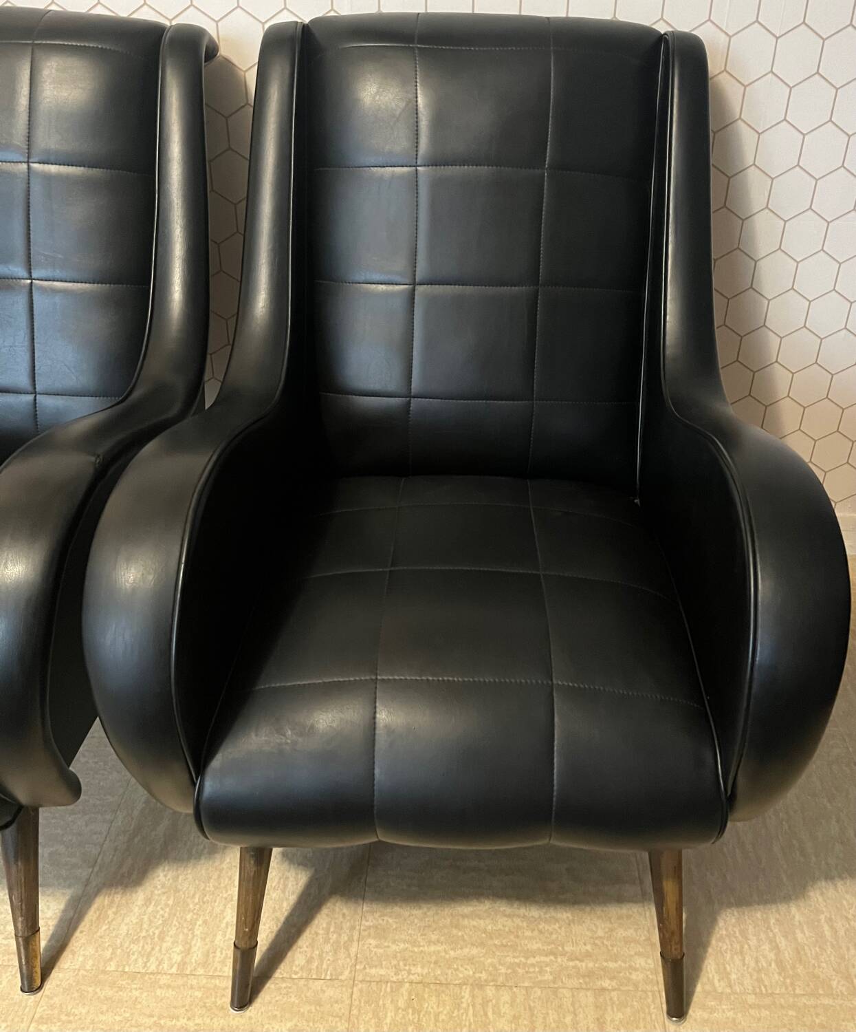 Fauteuil de salon vintage ERTON - années 60