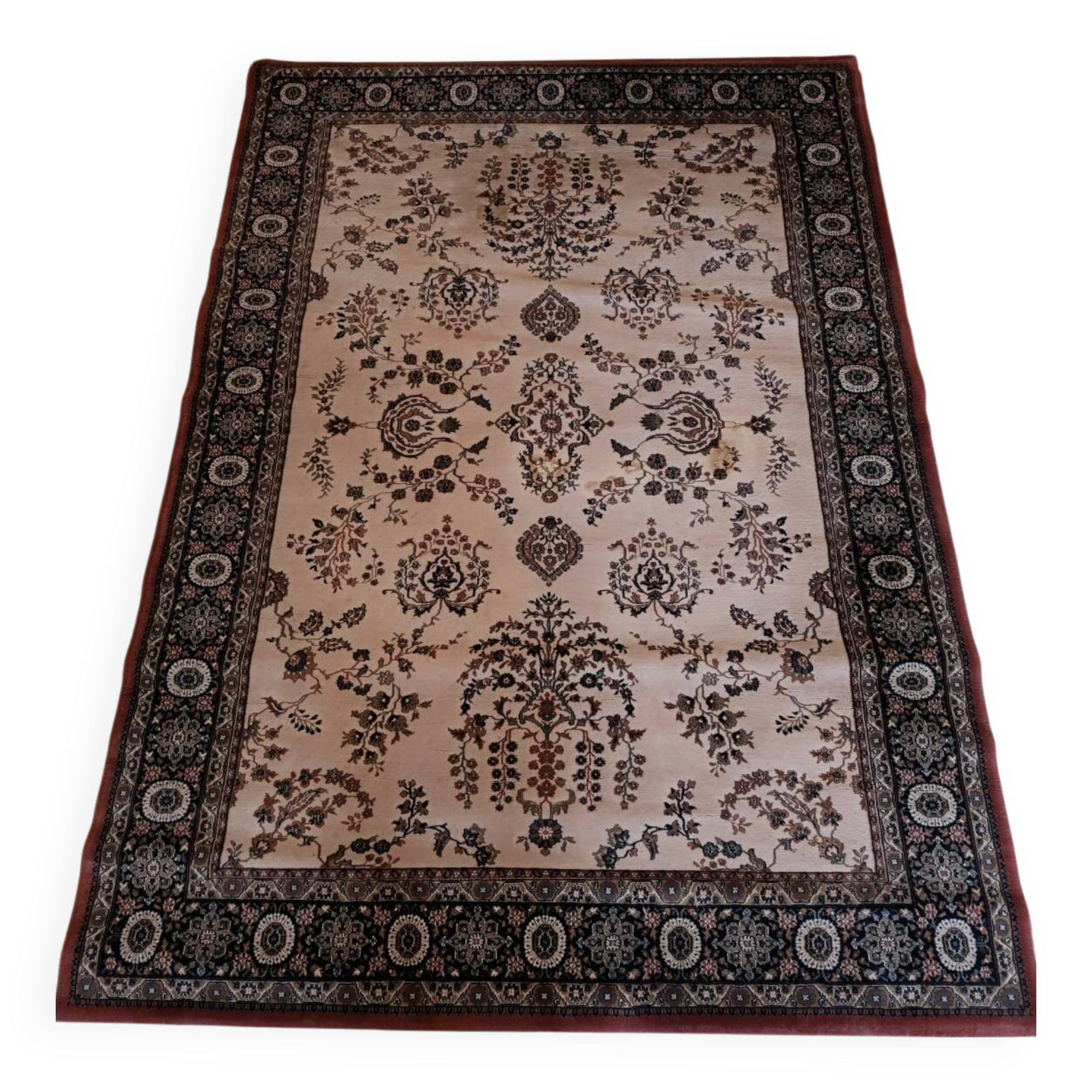 Grand tapis ancien en laine 170 x 240 cm