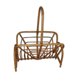 Rattan magazine holder
