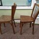 Lot de 4 chaises de bistrot bois Baumann