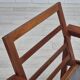 1970s, Danish lounge chair, original condition, furniture wool fabric, teak wood.