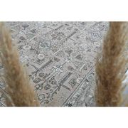 1960s Vintage Persian Handmade Wool Cotton Grey Area Rug 297x375