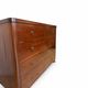 Italian art deco burl walnut chest of drawers, 1850s.