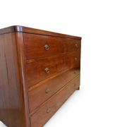 Commode en noyer burl art déco italien, années 1850.