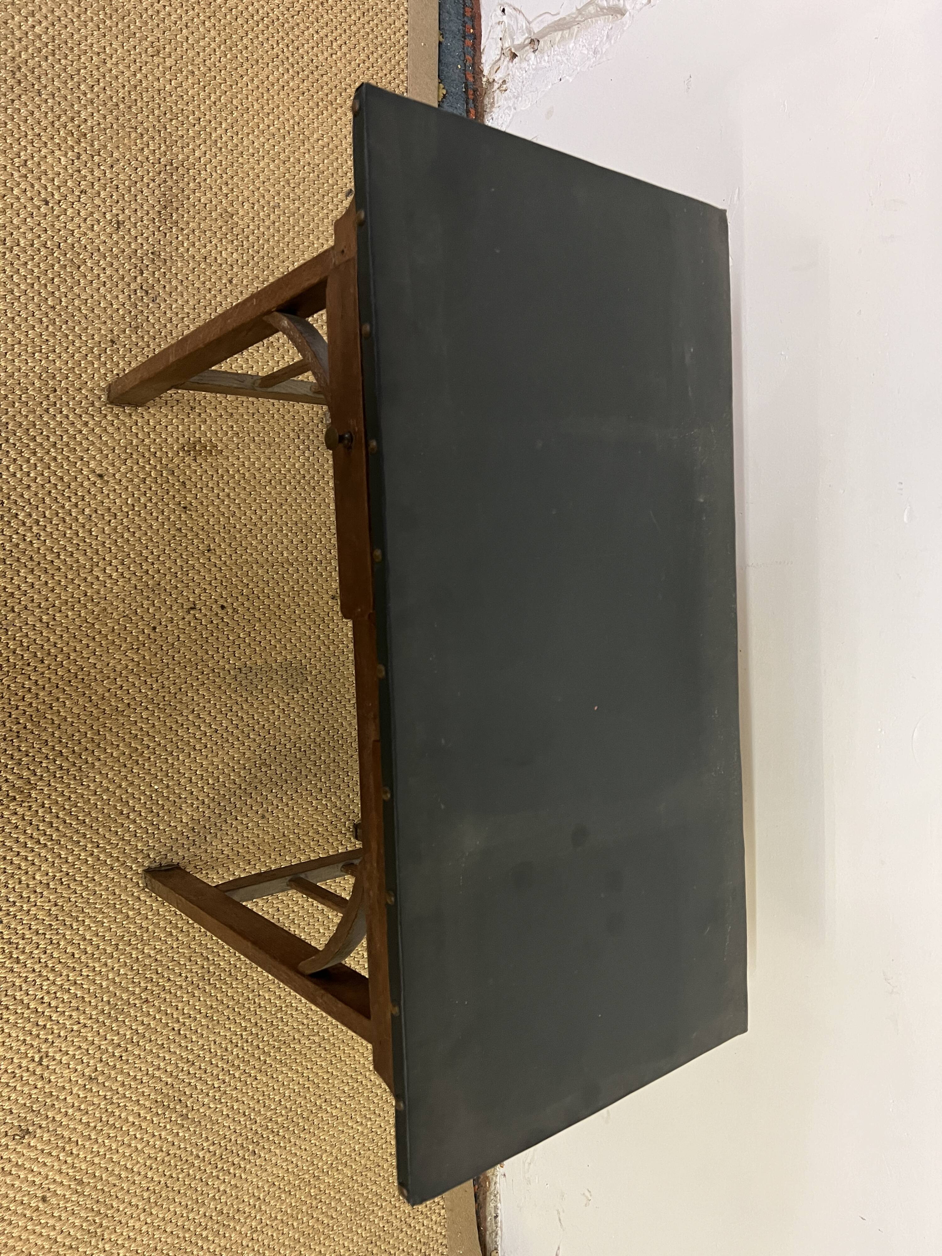 Petit bureau / table console en bois vintage