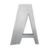 Letter A Art deco Silver zinc