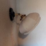 Vintage Clichy glass wall light