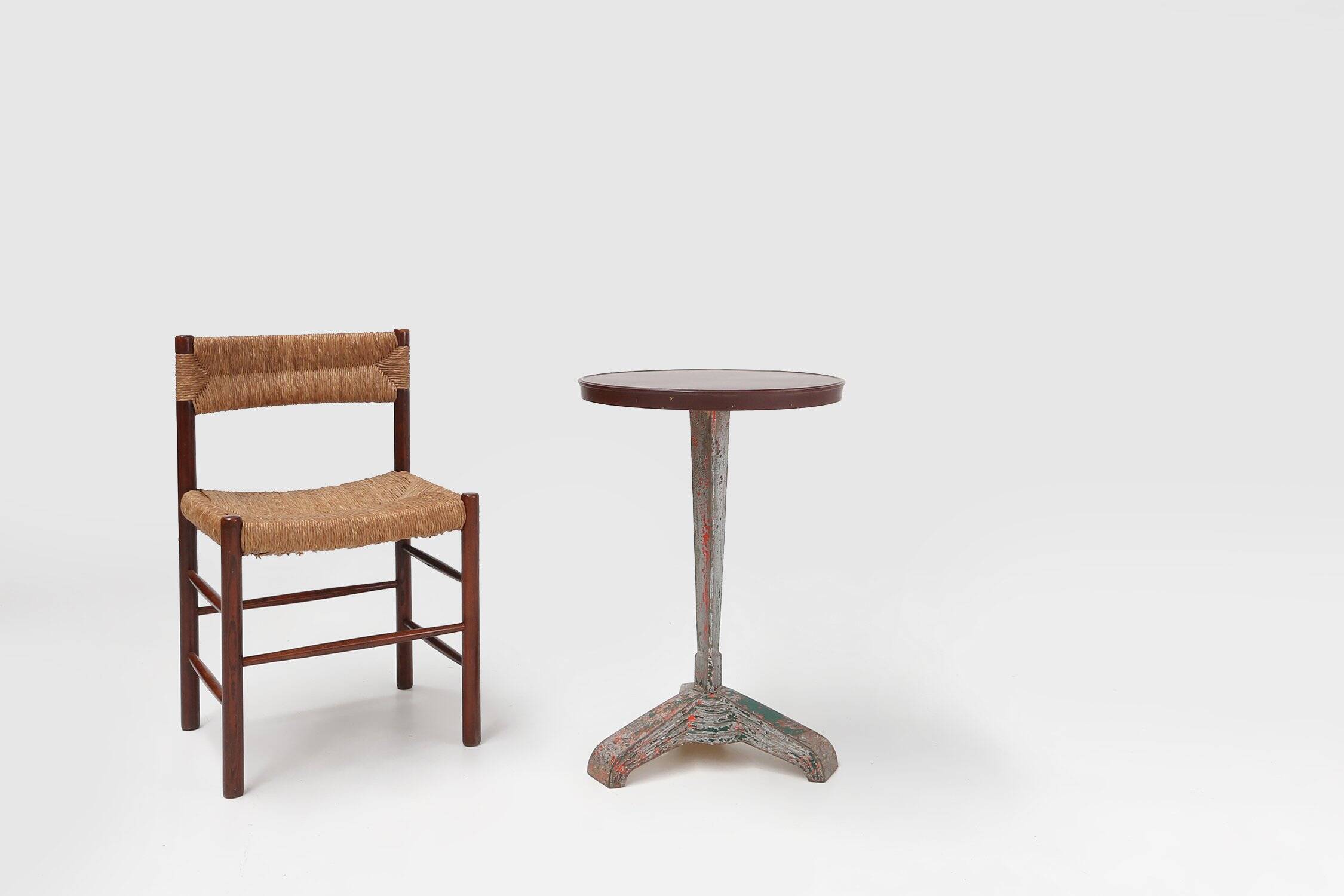 Table de bistrot avec plateau en bakélite par Louis Vuitton pour Rex, France, années 1930.