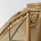 Hanging lampshade, mother-of-pearl and rattan pendant light