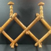 Bamboo imitation wooden coat rack and hat rack