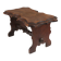 Wooden provincial Rustic Stool, France 1880s