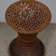 Tabouret diabolo en rotin