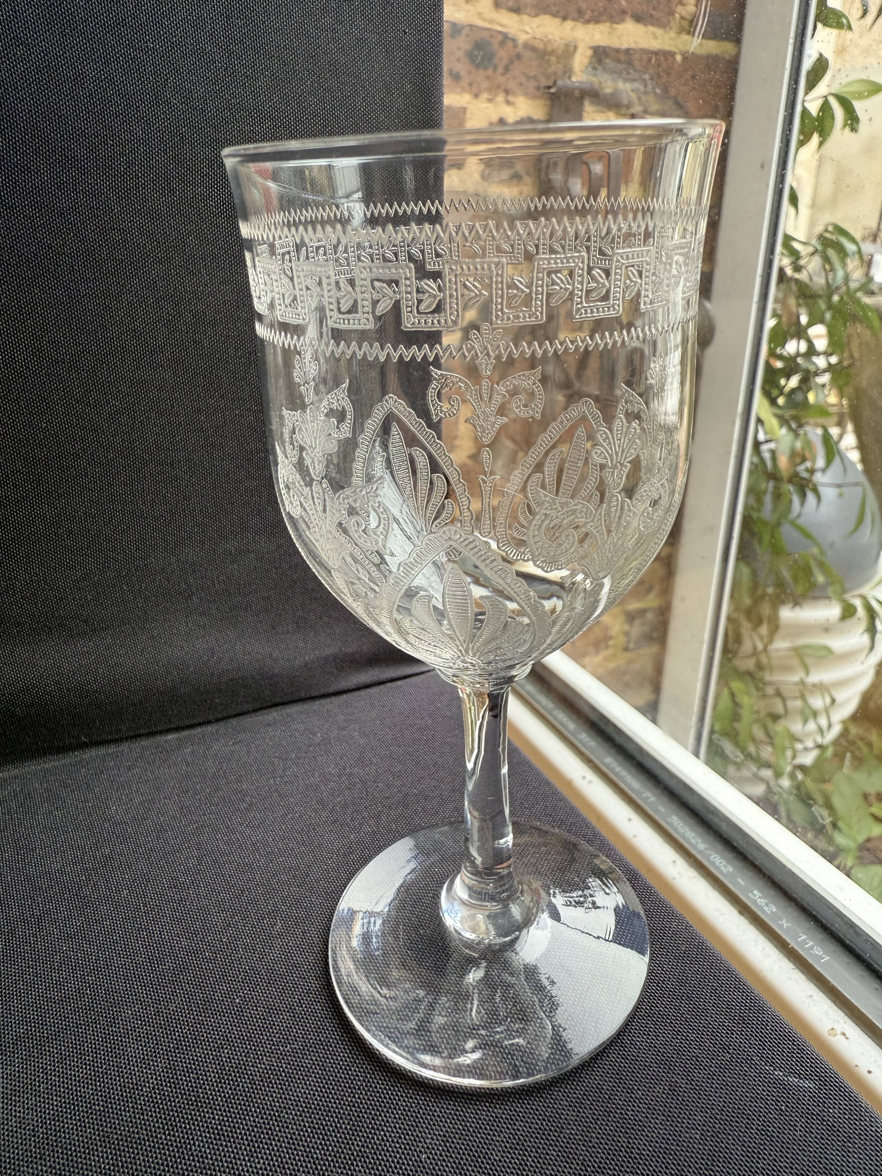 6 Wine glasses – Saint Louis Pasteur service