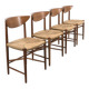 Chaises de salle à manger par Peter Hvidt, ensemble de 4