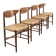 Chaises de salle à manger par Peter Hvidt, ensemble de 4