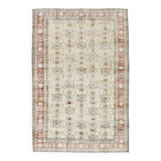 8x11 All-Over Floral Pattern Vintage Persian Rug, 231x345Cm