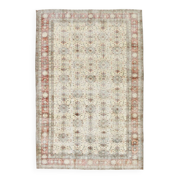 8x11 All-Over Floral Pattern Vintage Persian Rug, 231x345Cm