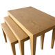Nesting tables in oak by Severin Hansen