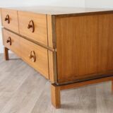 Vintage low teak sideboard, 1970