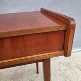Scandinavian console dressing table desk with drop-down top
