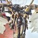 LOUIS XV style chandelier in gilded and patinated bronze with draped women