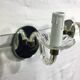 Pair of glass and mirror sconces