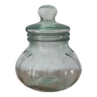 Grande bonbonnière Verre Vintage