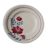Longwy model Veronique diam 22 cm earthenware plate