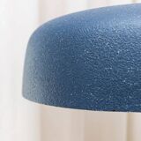 Noir Metal Table Lamp by Heinz Pfaender for Hillebrand - Chrome Base, Textured Shade, 1960s