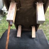 Vintage marble and smoked glass coffee table.