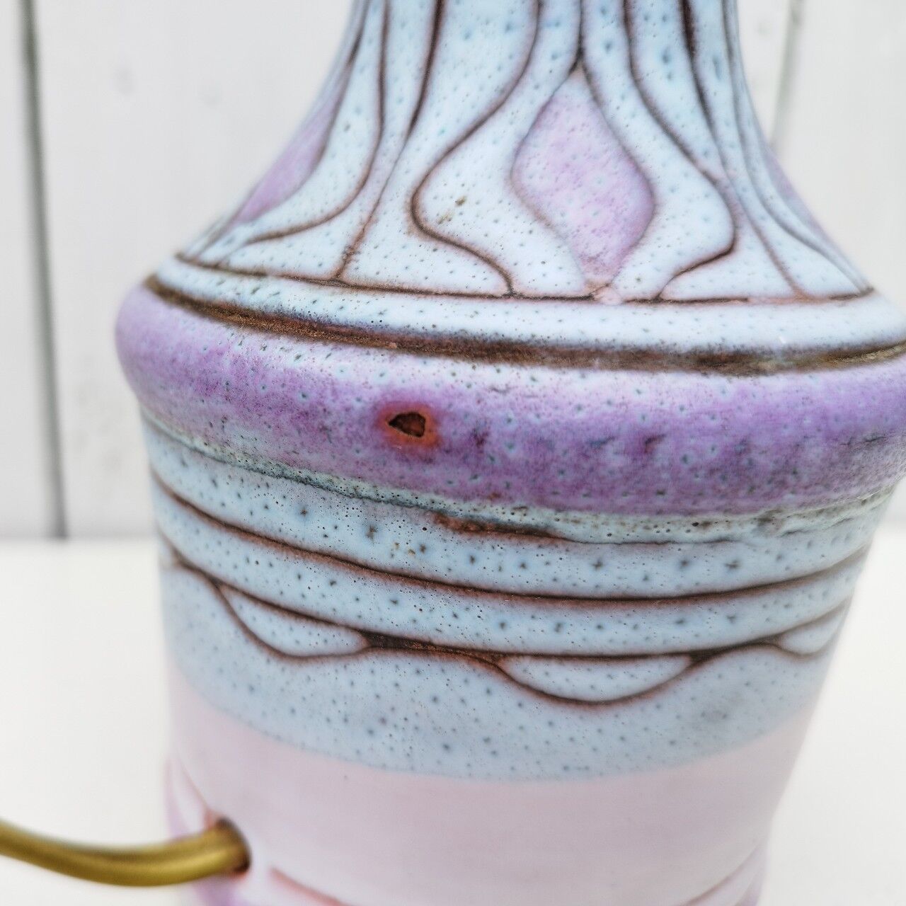 Ceramic lamp foot by Danuta Le Hénaff