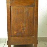 Art Deco oak and marble bedside table