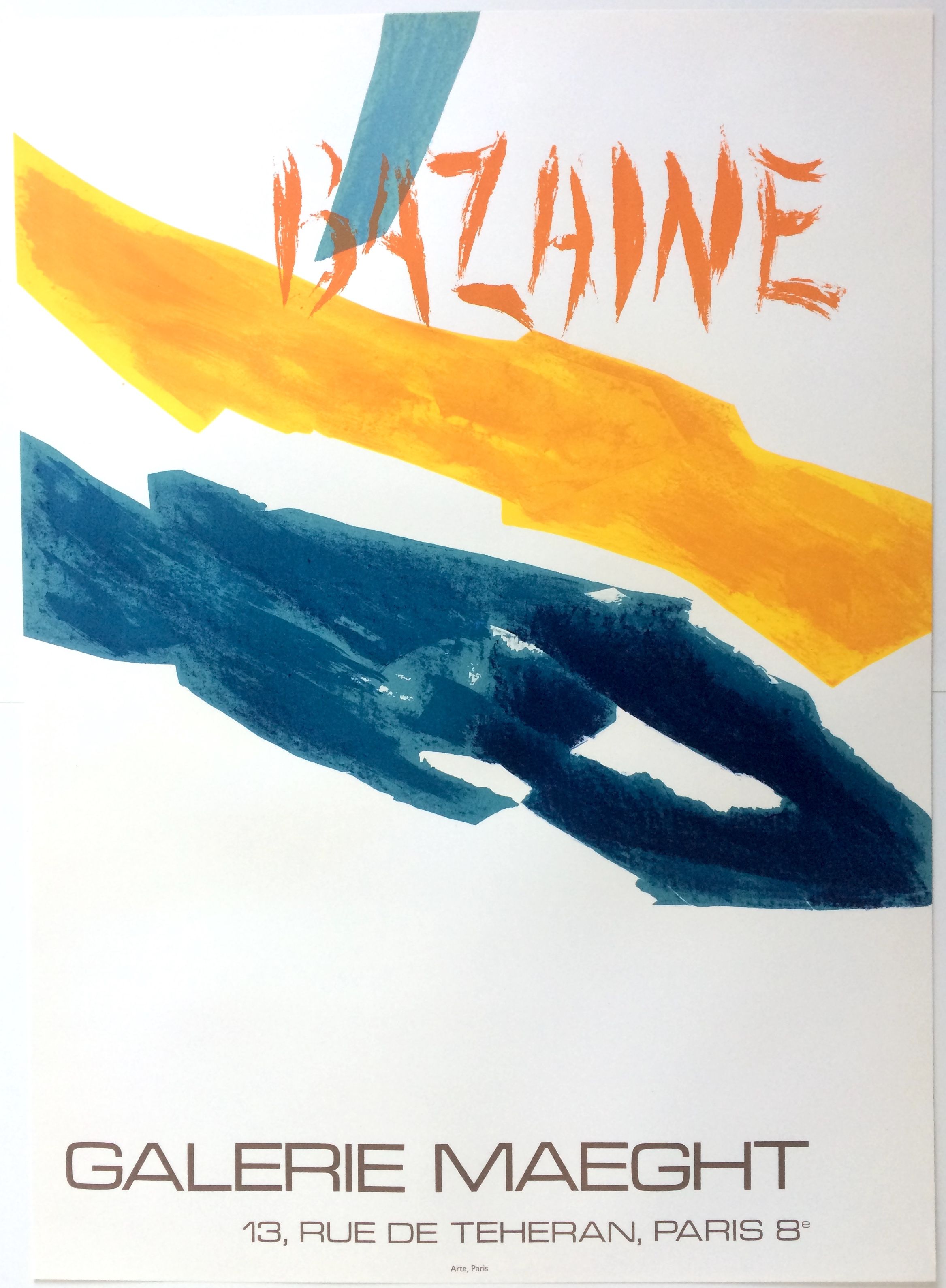 Original exhibition poster made in lithograph