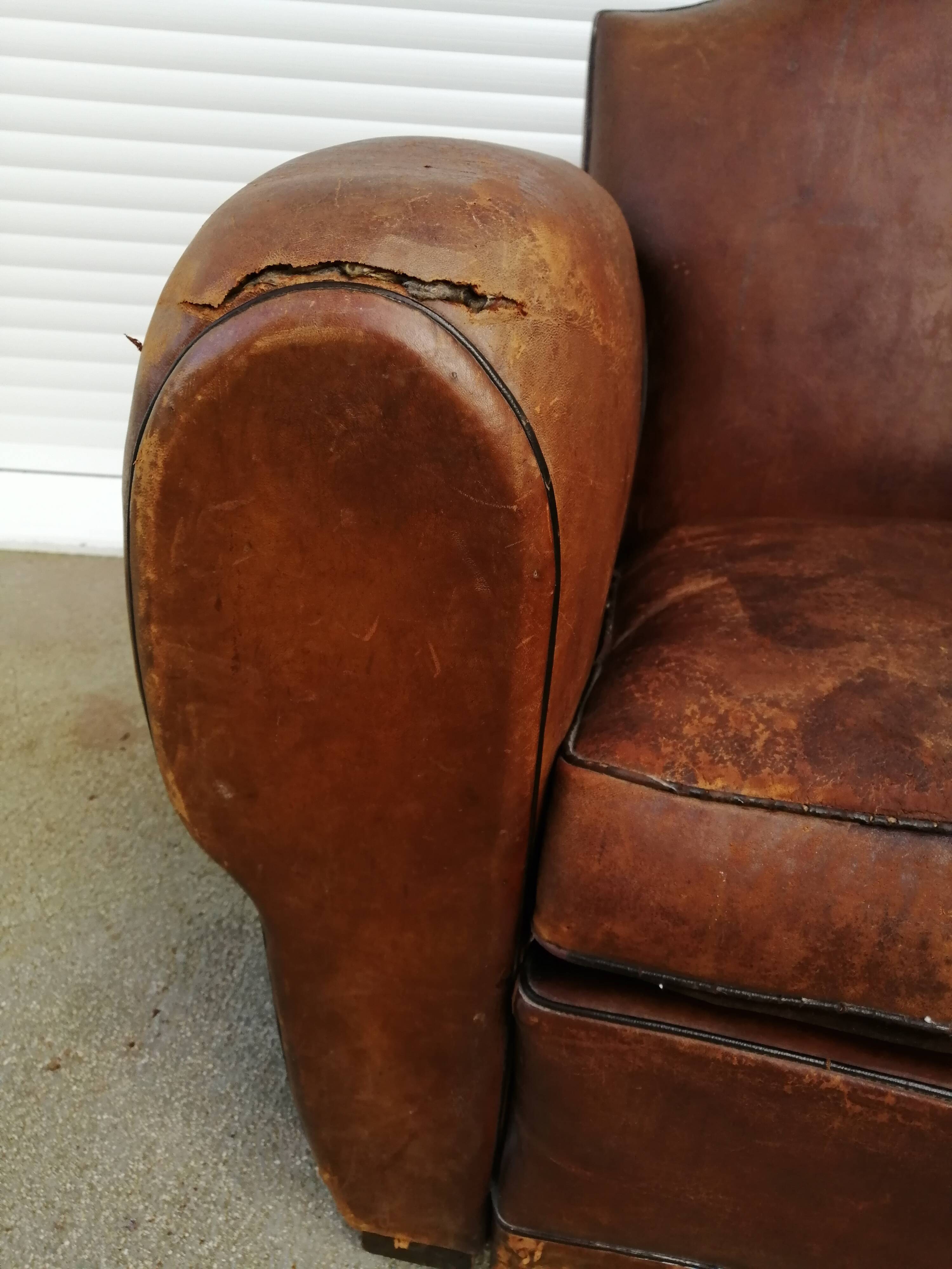 Moustache club armchair