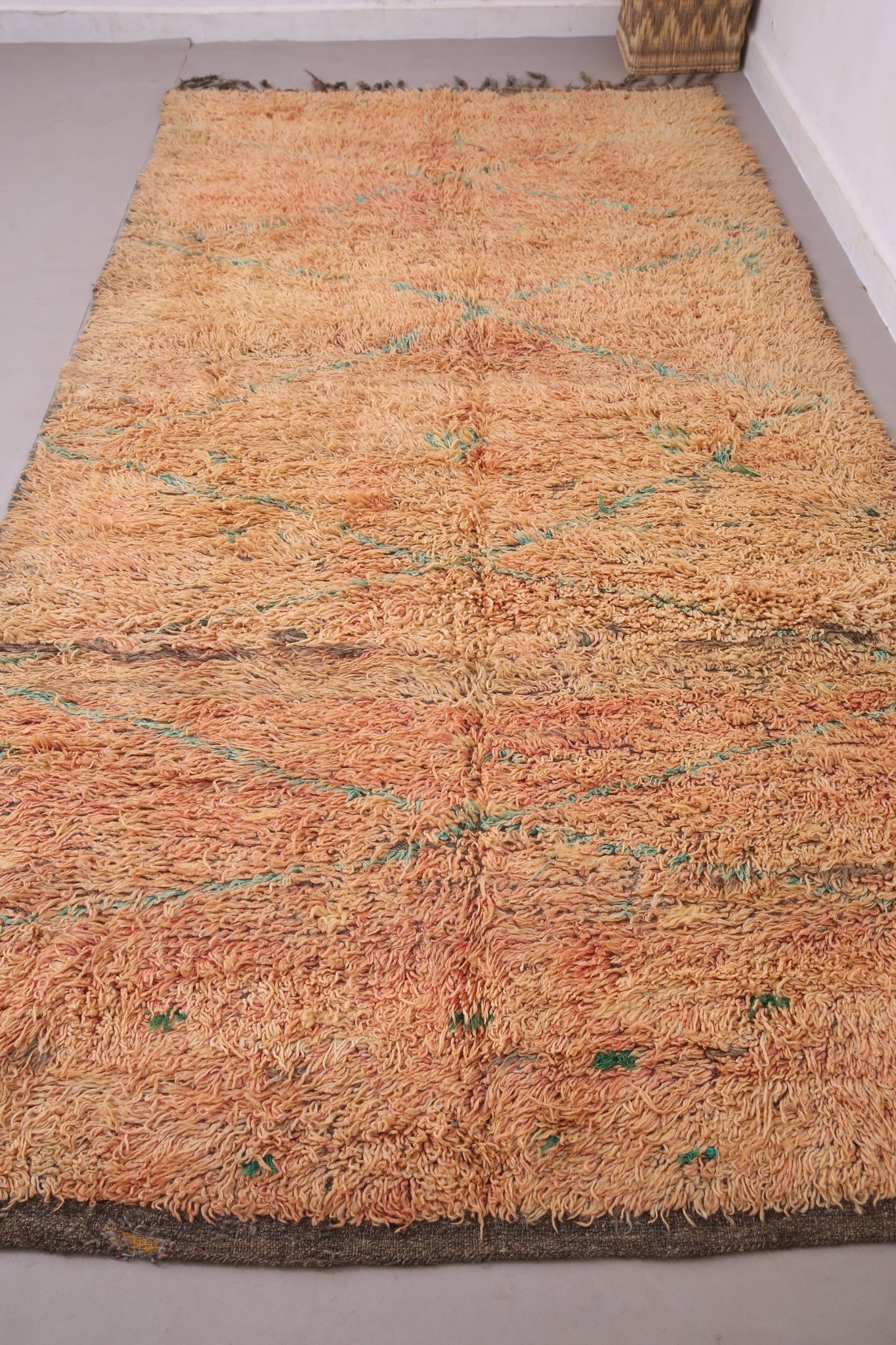 Authentic Boujaad Rug Morocco 180 x 362 cm – Vintage Handmade Wool Piece