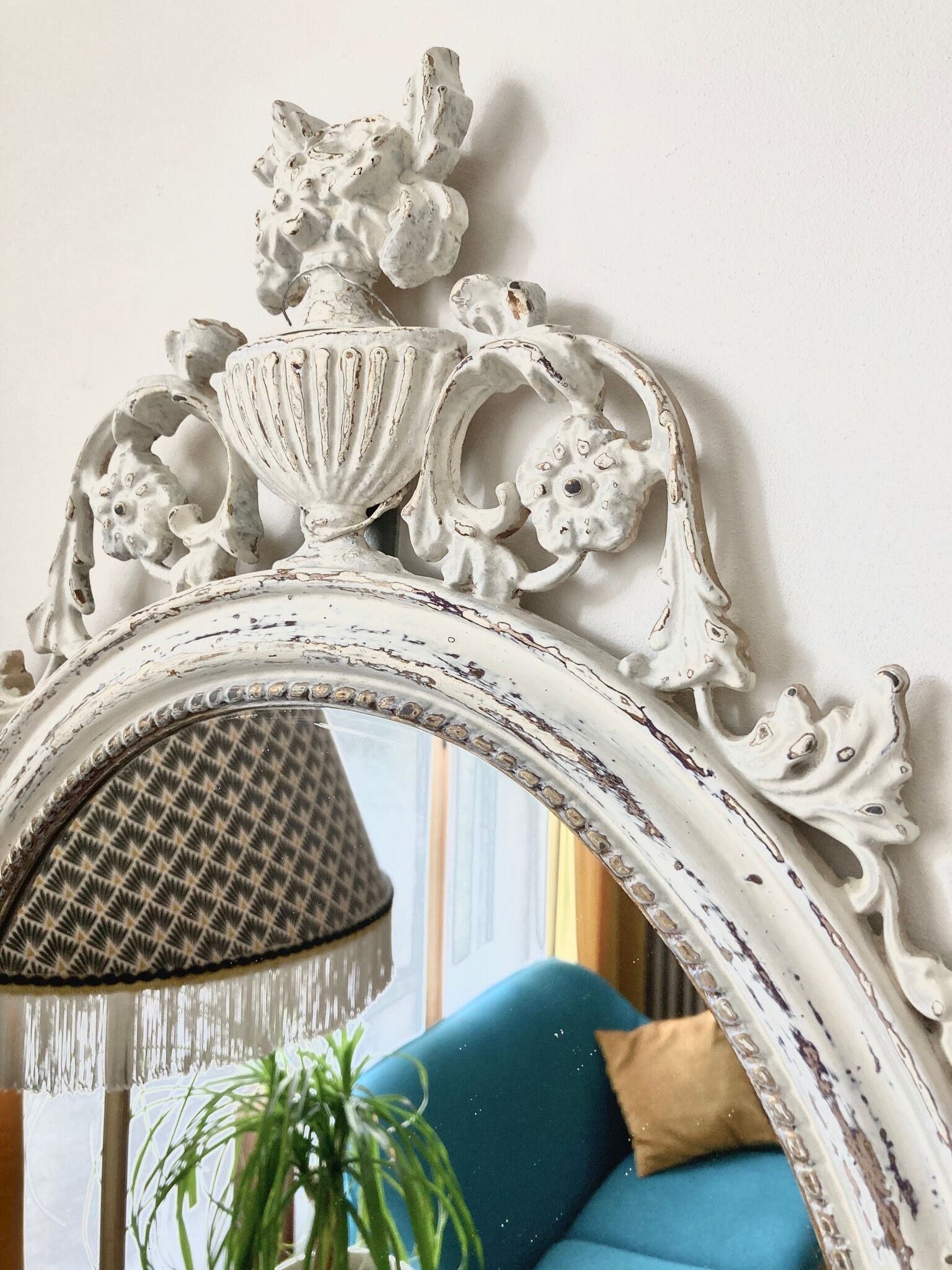Miroir vintage ancien baroque 76x40