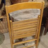 Beech folding chair