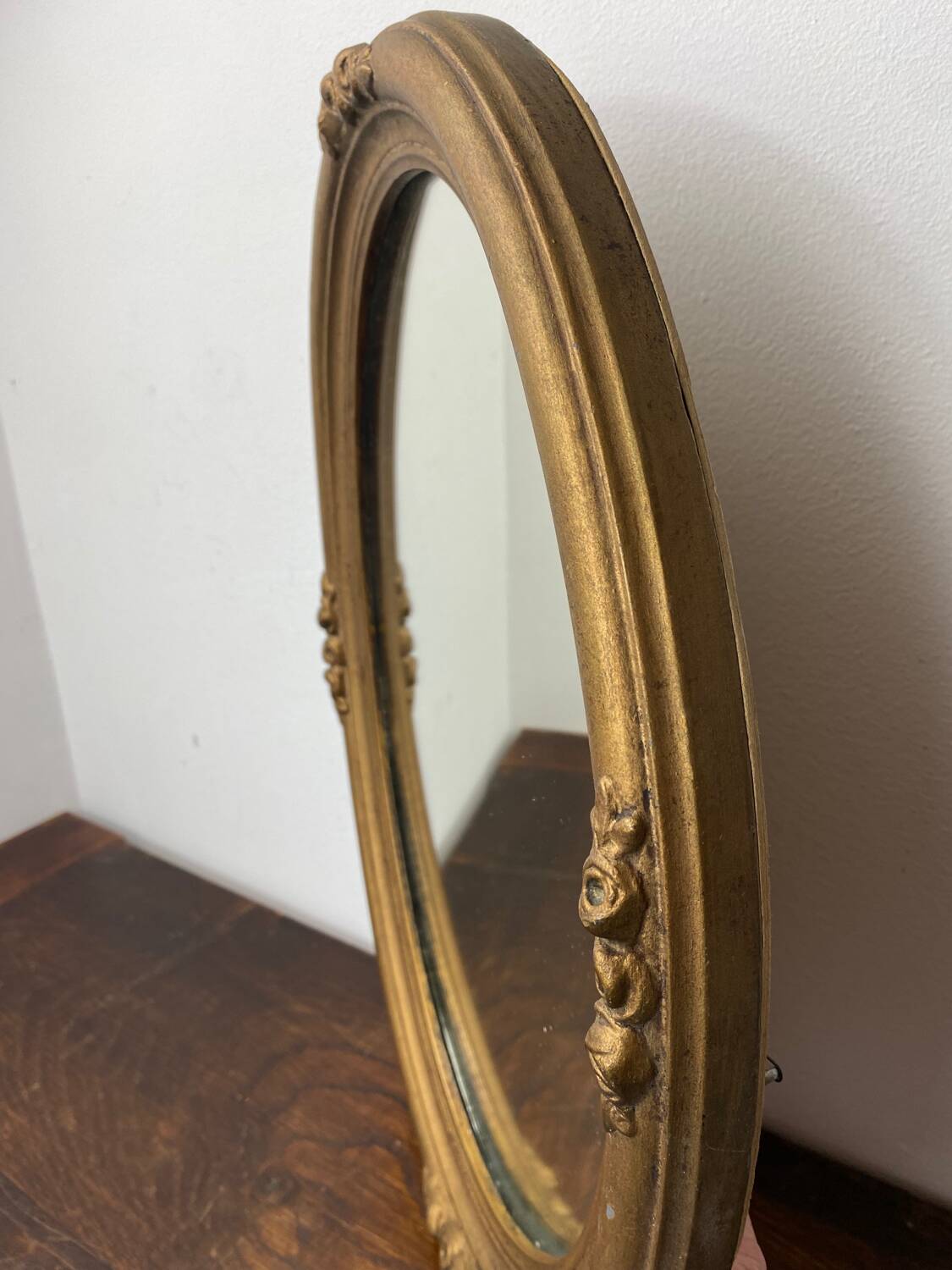 Old wooden mirror