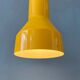 Suspension Space Age industrial in yellow metal