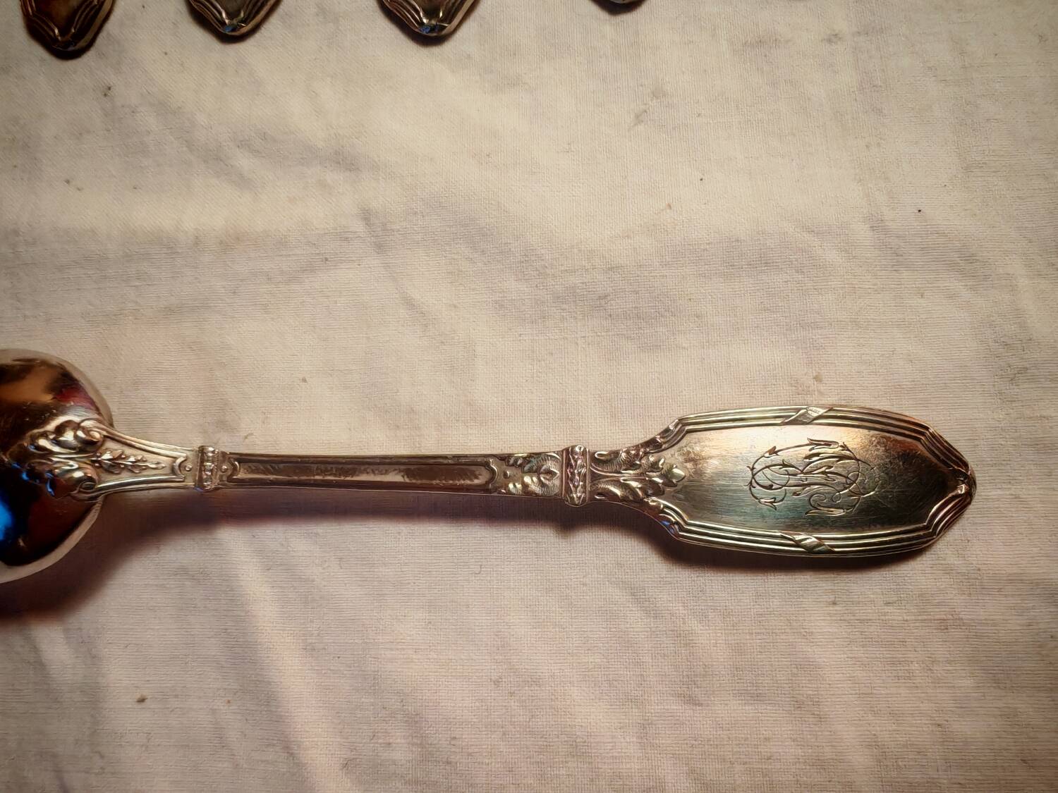 Silver-plated cutlery set, 1900