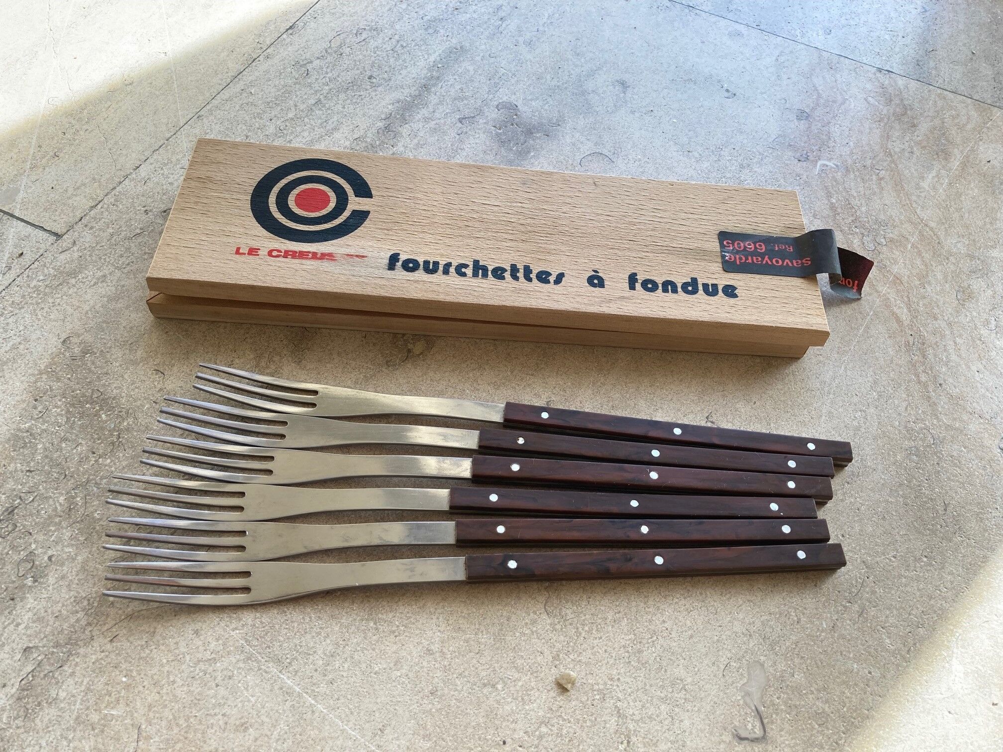 6 fourchettes de fondue