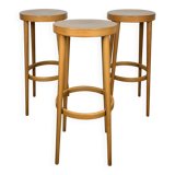 3 tabourets de bar Baumann, années 60, vintage