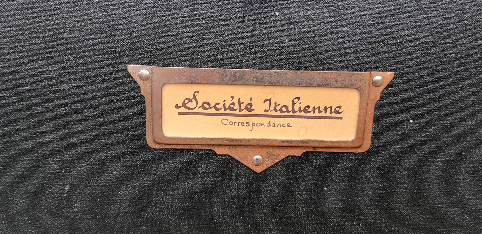 Furniture of trade bank commerce administration office notary cardboard 1930