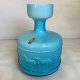 Blue opaline vase Italy